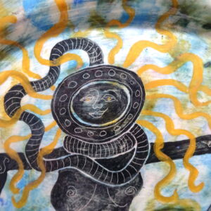 Close Up Morag Mac Innes Deep Diving Mermaid Oval Platter