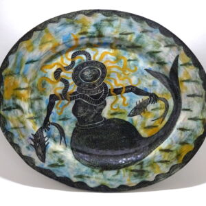 MOM021 Morag Mac Innes Deep Diving Mermaid Oval Platter
