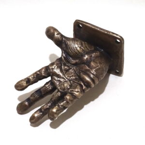 Above Nick Davis Bronze Hand Coat Hook