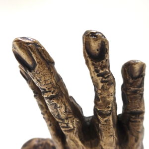 Close Up Nick Davis Bronze Hand Coat Hook