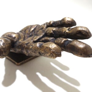 Close Up Nick Davis Bronze Hand Coat Hook