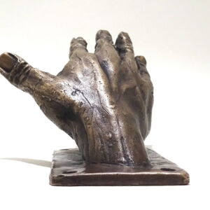 Bottom Nick Davis Bronze Hand Coat Hook