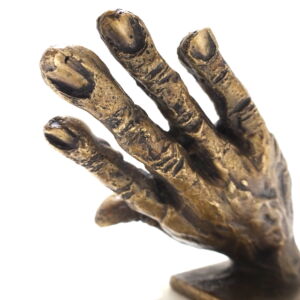 Close Up Nick Davis Bronze Hand Coat Hook