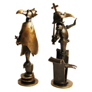 Chess Set Bronze King Queen