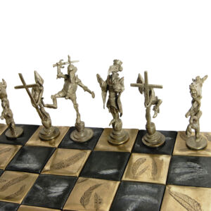 Chess Set Silver Back
