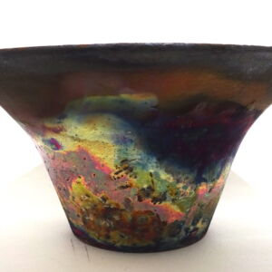 Side-Pat-Armstrong-Large-Copper-Fumed-Raku-Flared-Bowl