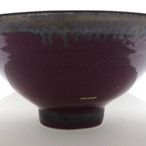 Side-Richard-Baxter-Plum-Large-Bowl-w-Gold