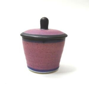 SOLD-RIB027-Richard-Baxter-Dark-Pink-Lidded-Pot