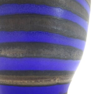 Close Up Richard Baxter Cobalt Stripy Bowl