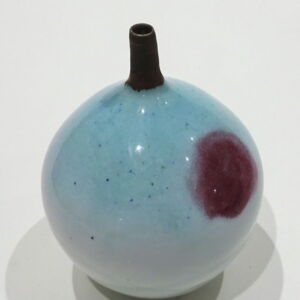 Side Richard Baxter Pale Blue Bottle w Dark Pink Blob