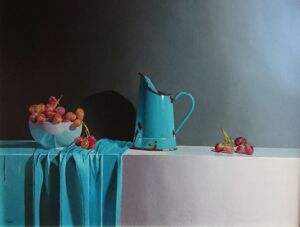 SOLD-ROW001-Rob-Walker-Turquoise-Jug-Grapes