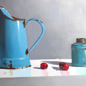 Close Up Rob Walker Turquoise Jug Cherries