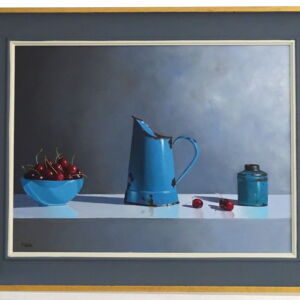 W Ith Frame Rob Walker Turquoise Jug Cherries