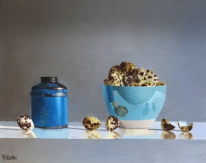 ROW025 Rob Walker Quail Eggs Blue Can