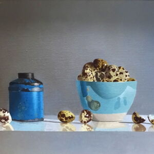 ROW025 Rob Walker Quail Eggs Blue Can