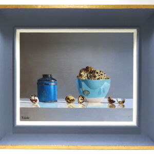 With Frame Rob Walker Quail Eggs Blue Can