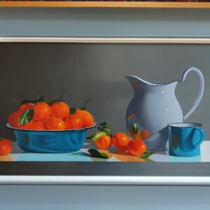 ROW062 CLEMENTINES IN TURQUOISE BOWL