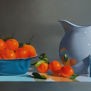 ROW062 CLEMENTINES IN TURQUOISE BOWL 1