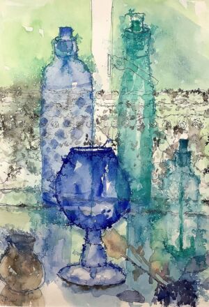 The Blue Glass Goblet