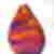 SOLD-Stuart-Akroyd-Small-Elipse-Vase-Purple Orange ST003