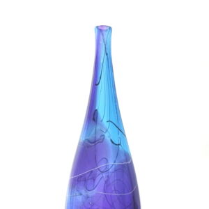 STA006-Stuart-Akroyd-Tall-Elipse-Vase-Blue Purple