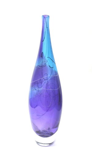 STA006-Stuart-Akroyd-Tall-Elipse-Vase-Blue Purple