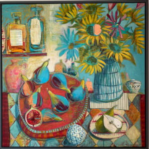 Still life with Kintsugi Bowl 76 x 76 cm