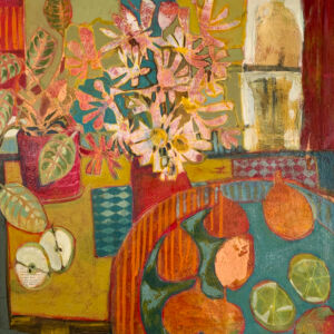 Prayer plant with Limes 61x61cm canvas