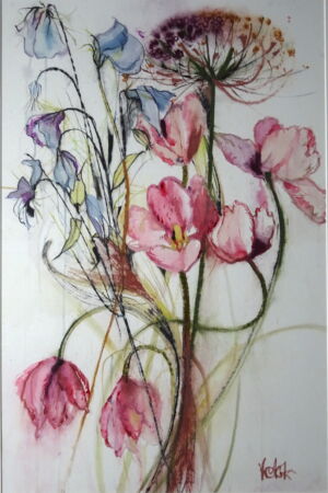 VIK011 Victoria Kennedy Tangled Spring Tulips