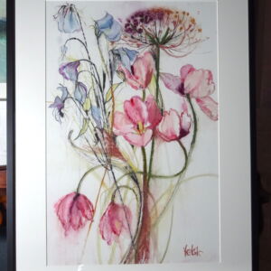 With Frame Victoria Kennedy Tangled Spring Tulips
