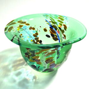 Above-Shakspeare-Glass-Shallow-Medium-Lipped-Bowl-Green
