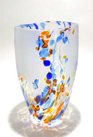 WS35 Shakspeare Glass Seagrass Medium Vase
