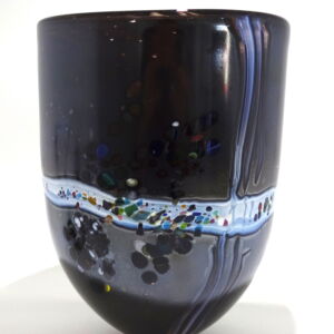 Back Shakspeare Glass Black Pebble X Large Open
