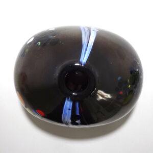 Above Shakspeare Glass Black Pebble Large Closed