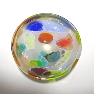 Above Shakspeare Glass Nougat Medium Bowl