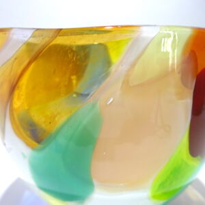 Close Up Shakspeare Glass Nougat Medium Bowl