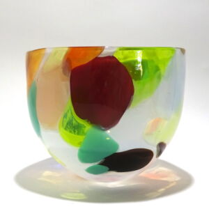 Side 2 Shakspeare Glass Nougat Medium Bowl