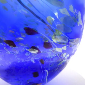 Close Up Shakspeare Glass Blue Flotsam Medium Bowl