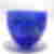 Side 2 Shakspeare Glass Blue Flotsam Medium Bowl