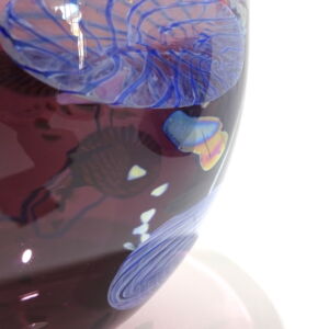 Close Up Shakspeare Glass Dark Amethyst Flotsam Medium Bowl
