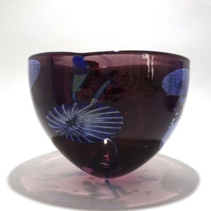 Side 2 Shakspeare Glass Dark Amethyst Flotsam Medium Bowl