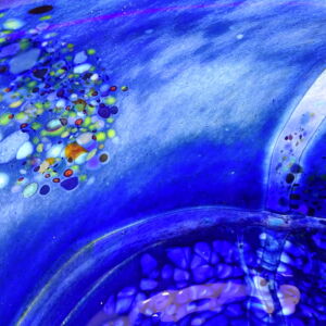 Close Up Inside Shakspeare Glass Lustre Rocks XX Large Open