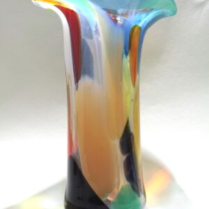 Side Shakspeare Glass Medium Nougat Vase