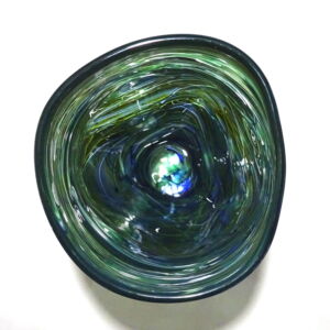 Above Shakspeare Glass Tall Boulder Vase