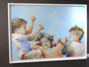 TONY ALCOCK THREE CHILDREN SLEEPING